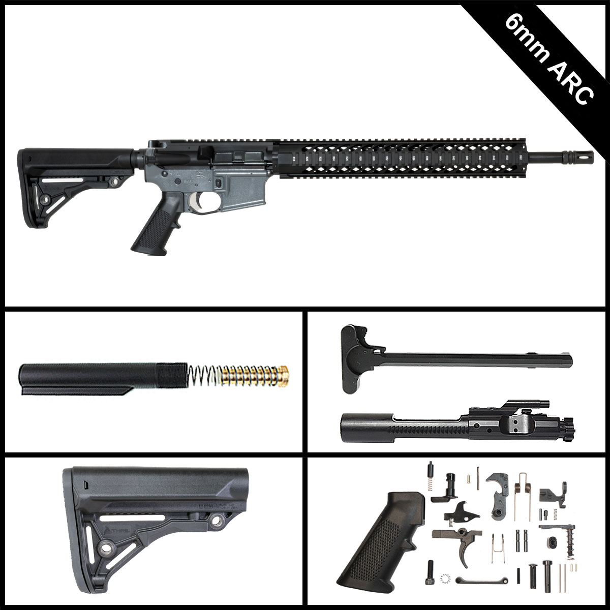 Davidson Defense LAZR 18-inch AR-15 6MM ARC Rifle Full Build Kit