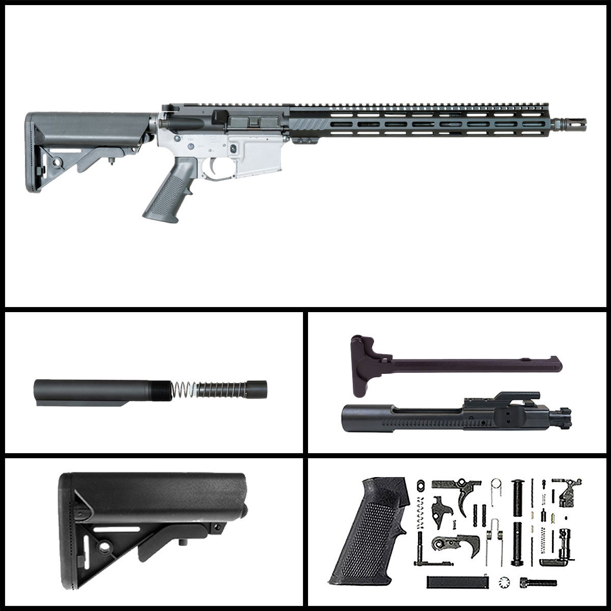 Davidson Defense 'Arc Projector' 16-inch AR-15 6mm ARC Parkerized Rifle Full Build Kit