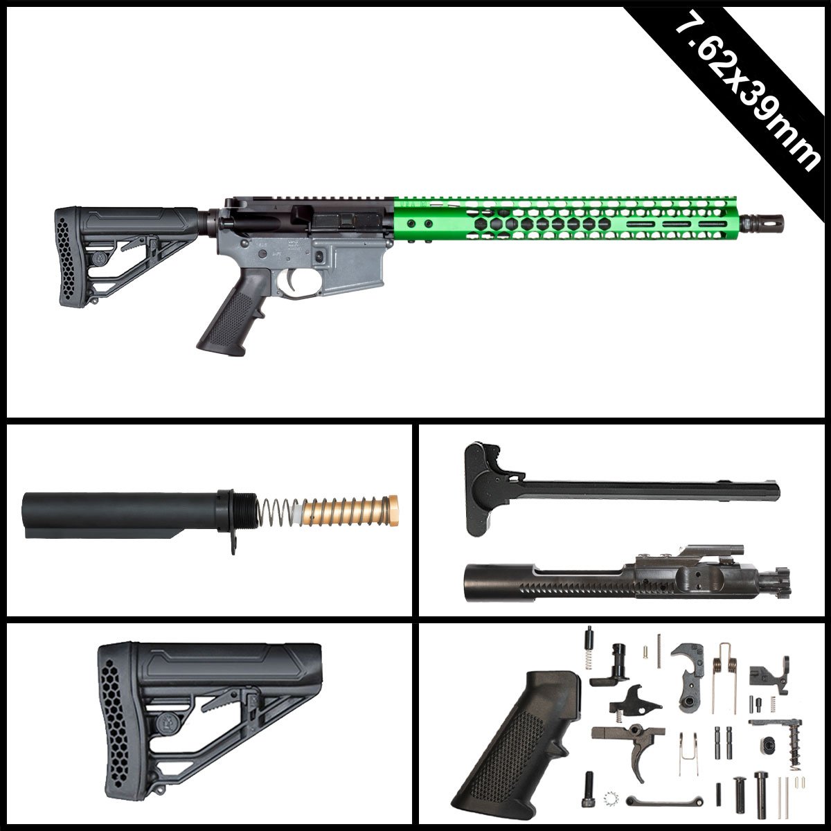 Davidson Defense BioShock 16-inch AR-15 7.62x39mm Rifle Full Build Kit