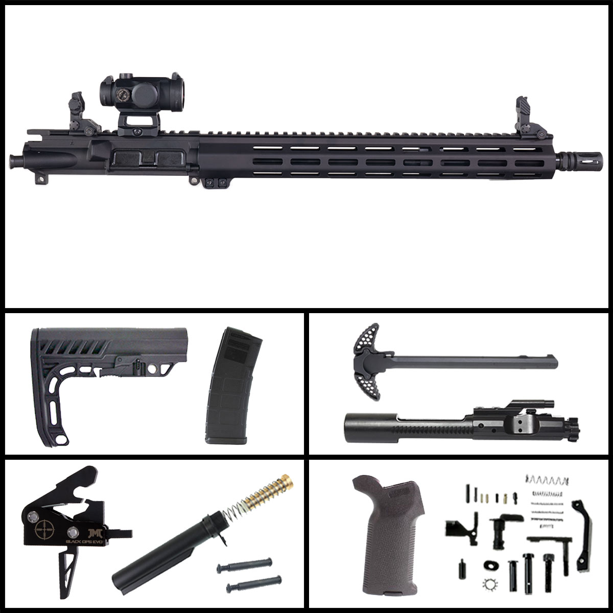 Davidson Defense Street Fighter 16 Inch Ar 15 556 Nato Nitride Rifle Full Build Kit 