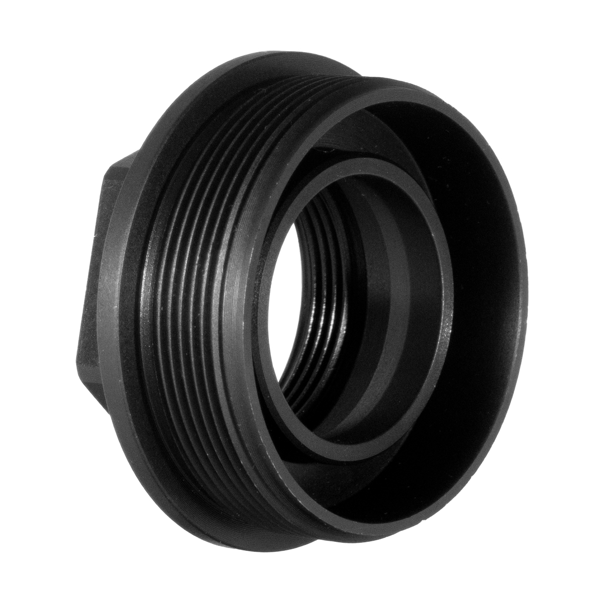 Davidson Defense Plan B HUB Mount Adapter, 1.375x24 HUB Thread, 17-4 Stainless Steel, Nitride Finish