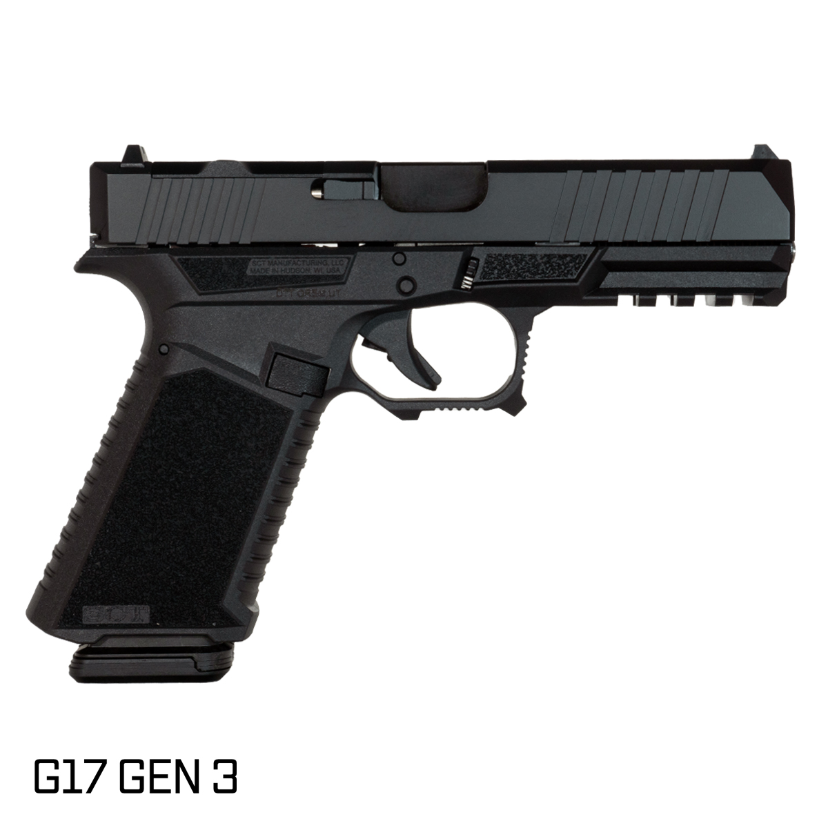 DTT Stiffler MFG Valkyrie Nitride Barrel G17 Gen 1-3 Compatible 9MM Black RMR Complete Handgun