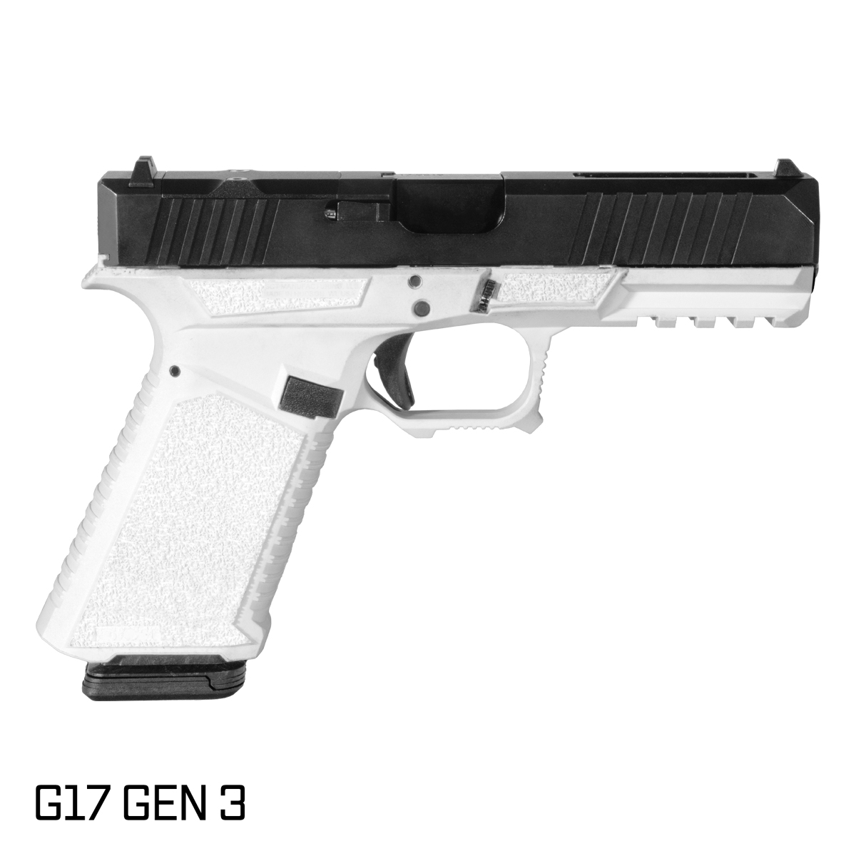 Davidson Defense Wayfinder Crowned Barrel G17 Gen 1-3 Compatible 9MM Nitride RMR White Complete Handgun
