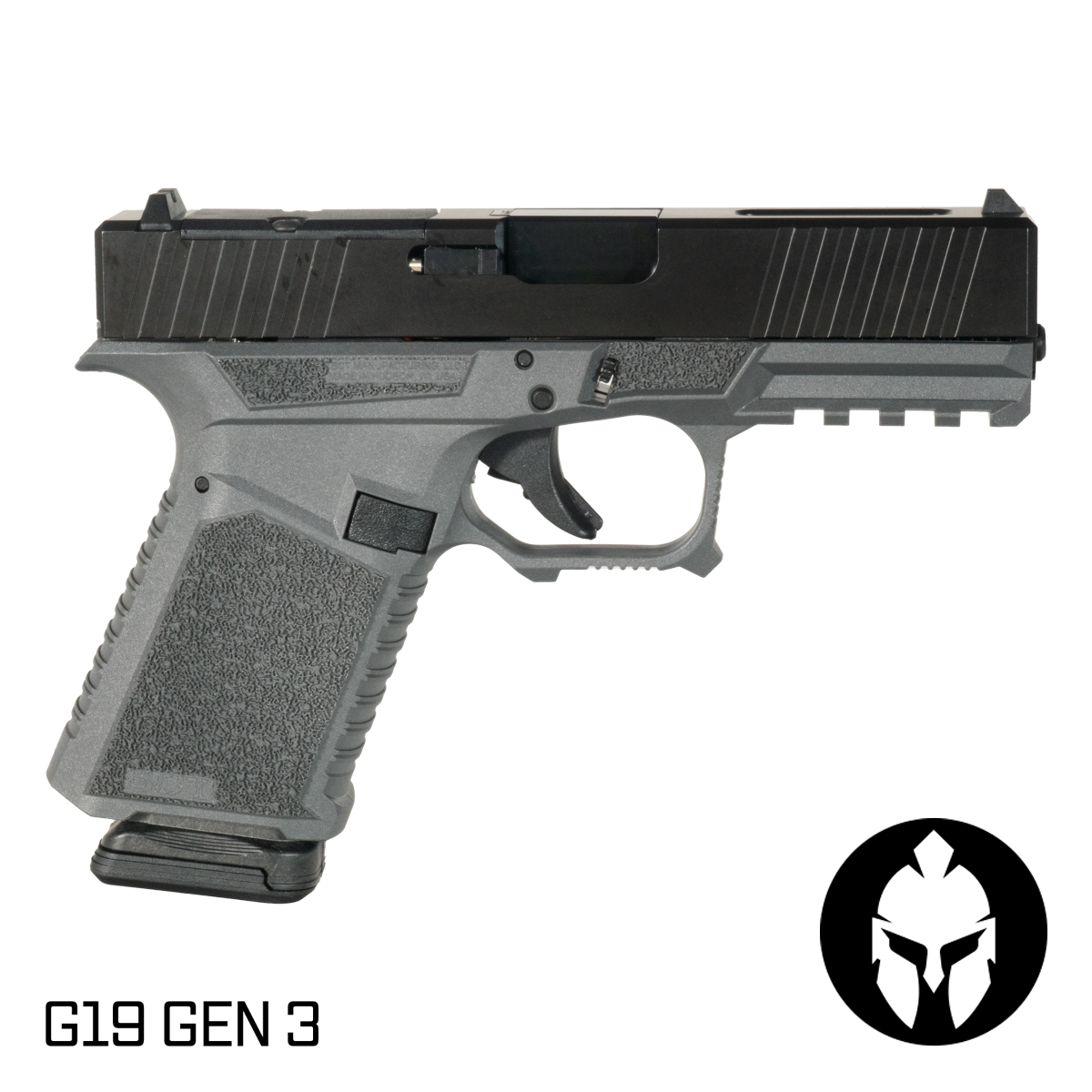 Davidson Defense Paladin Ported Nitride Barrel G19 Gen 1-3 Compatible 9MM Black RMR Gray Frame Complete Handgun