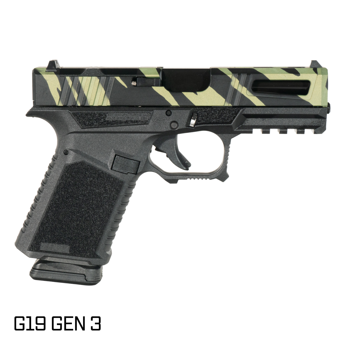 DTT Stiffler MFG Lionheart Ported Nitride Barrel G19 Gen 1-3 Compatible 9MM Tiger Strike Crocodile RMR Complete Handgun