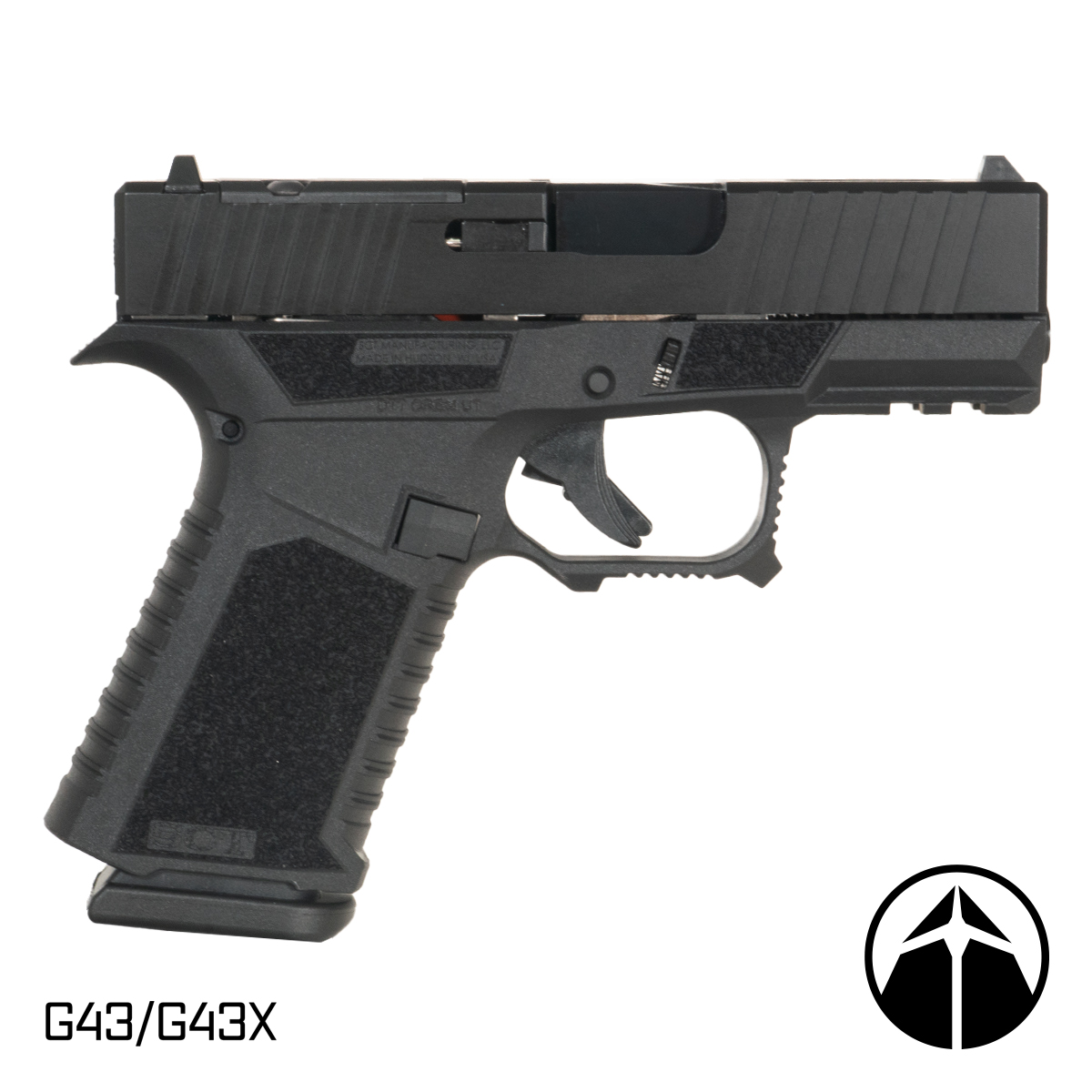 DTT Sentinel Ported Nitride Barrel G43X Compatible 9MM Black RMSc Complete Handgun