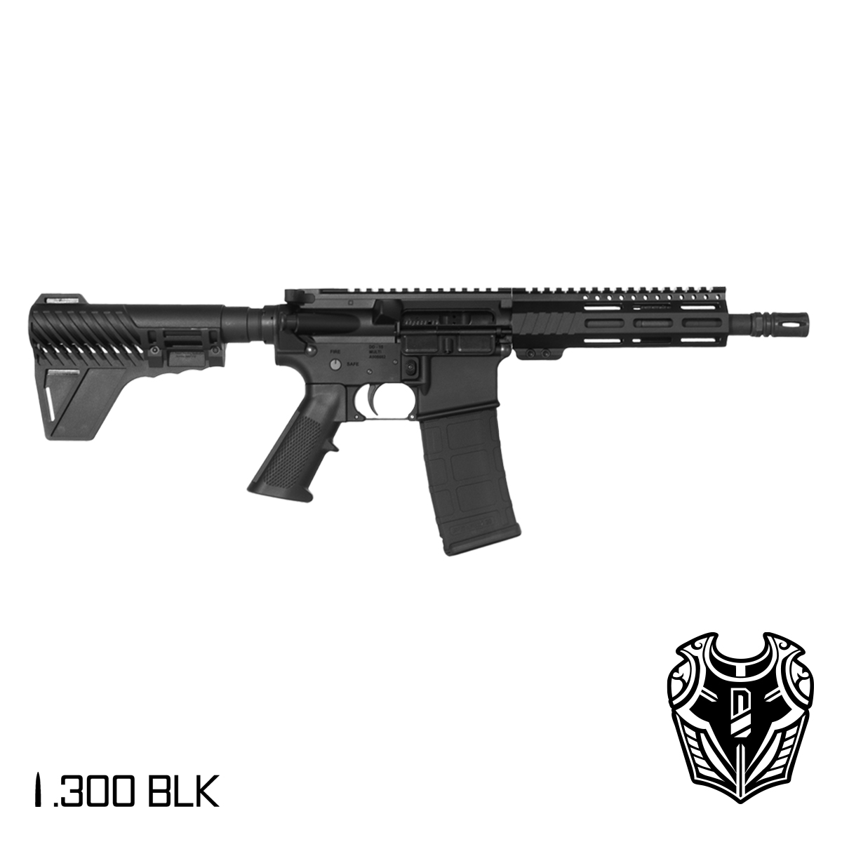 Davidson Defense Aegis 8.5-inch Pistol-Gas 1:8 .300 BLK AR-15 Pistol, Black Freefloat M-Lok Handguard