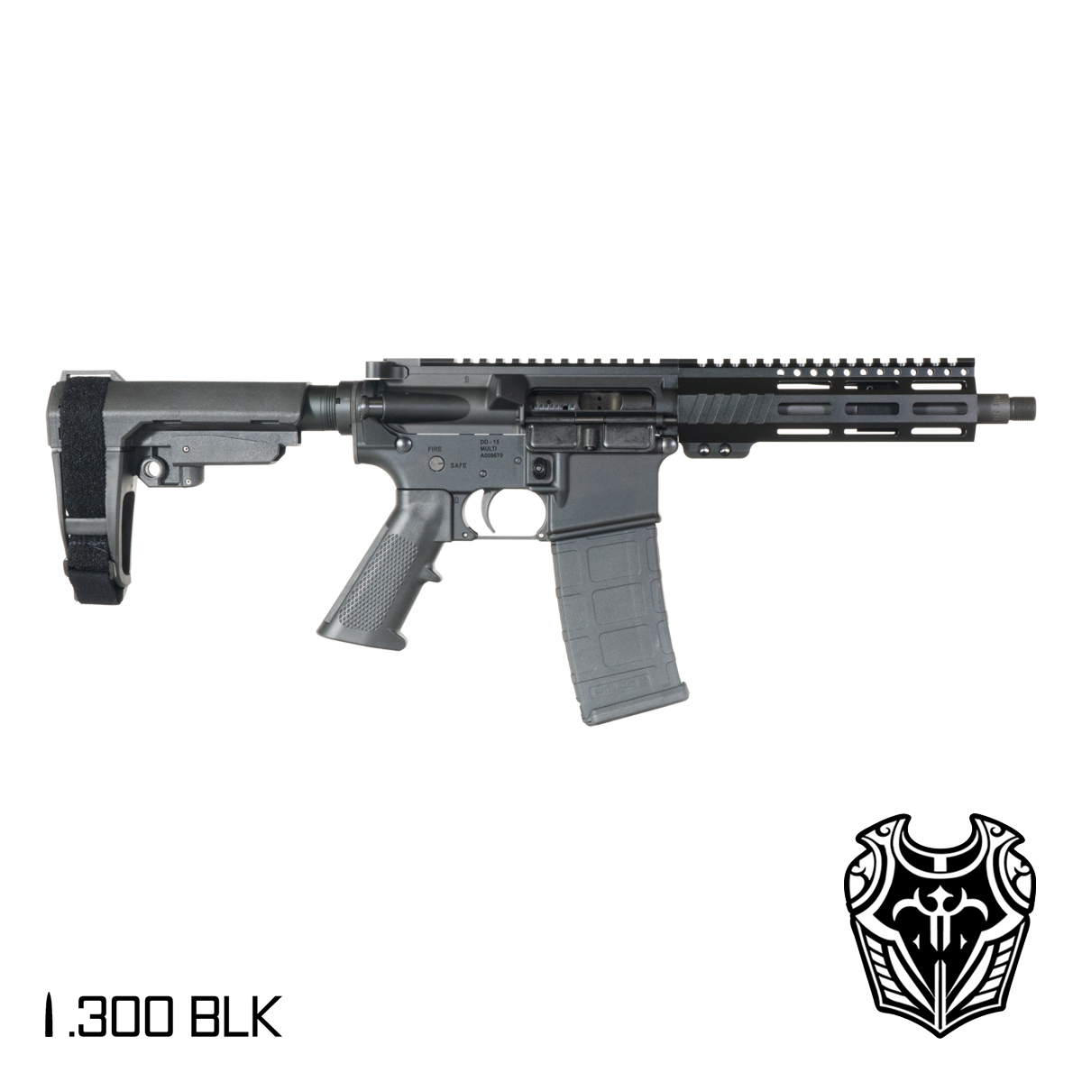 Davidson Defense Aegis Lightweight 8.5-inch Pistol-Gas 1:9 .300 BLK AR-15 Pistol, Freefloat M-Lok Handguard, Suppressor Ready