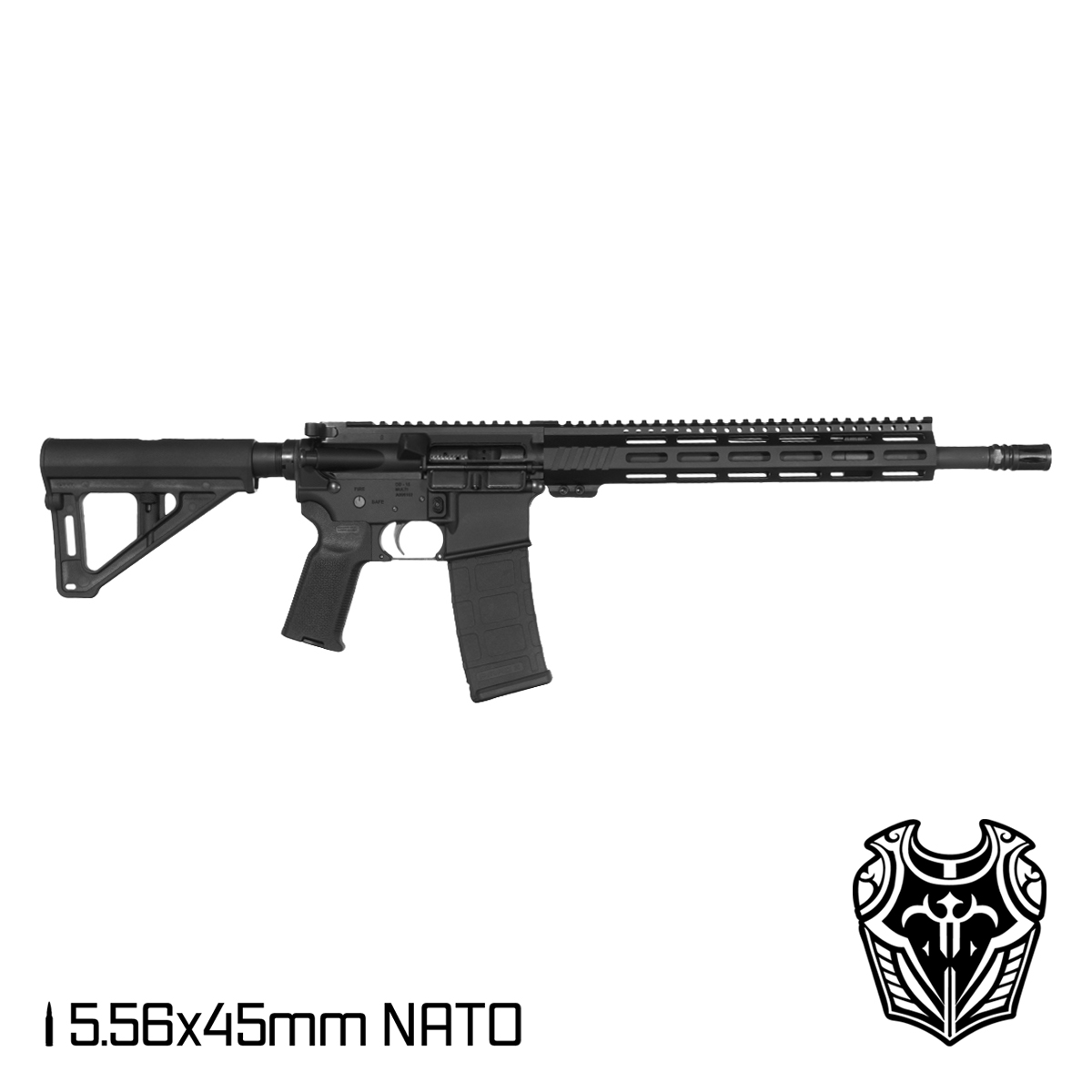 Davidson Defense Aegis 14.5-inch Mid-Gas 1:7 5.56 NATO AR-15 Pistol, Black Freefloat M-Lok Handguard, Magpul Furniture, Chrome Lined Barrel & BCG