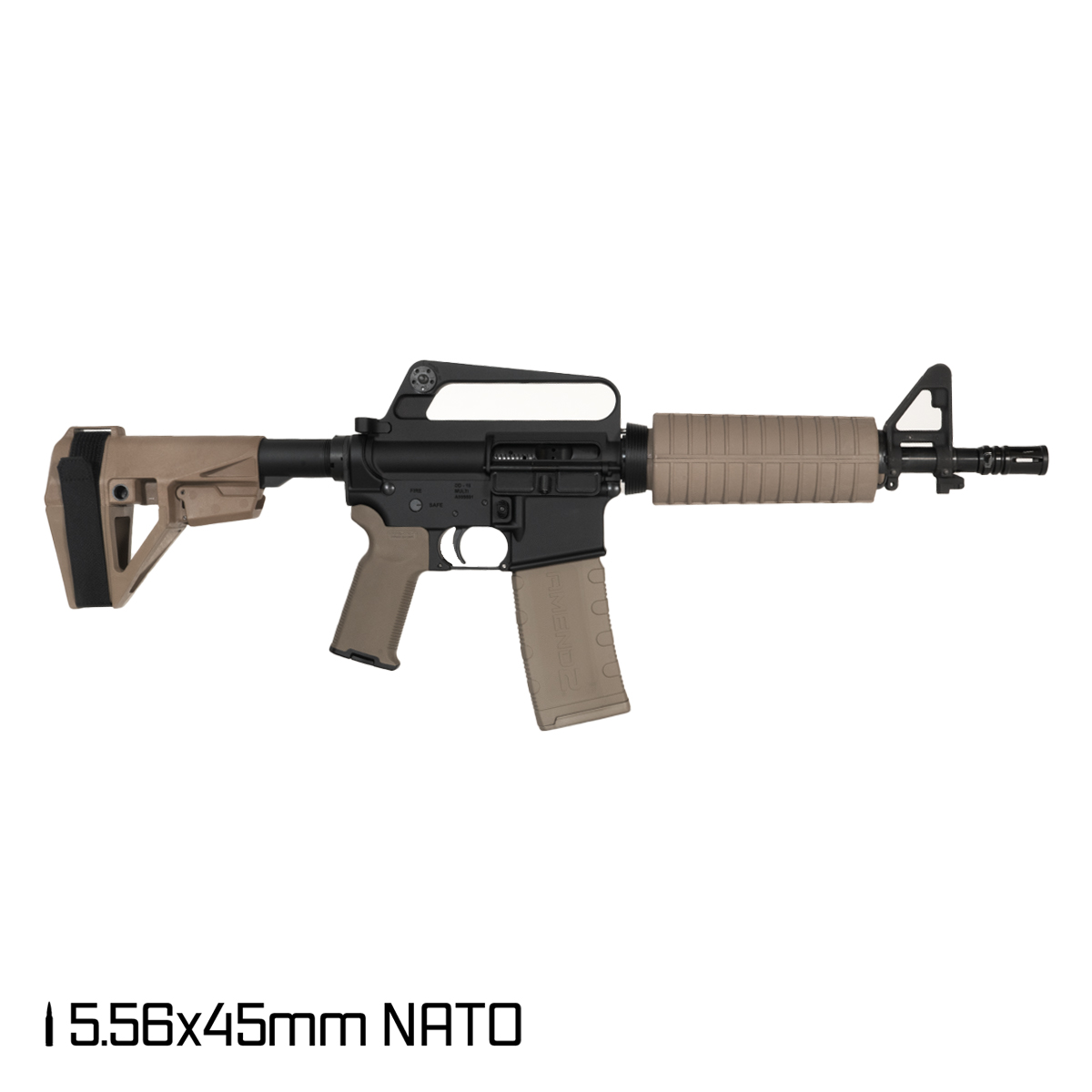Davidson Defense Dunewatch 10.5-inch Carbine-Gas 1:8 5.56 NATO AR-15 Pistol, FDE Drop-In Polymer Handguard
