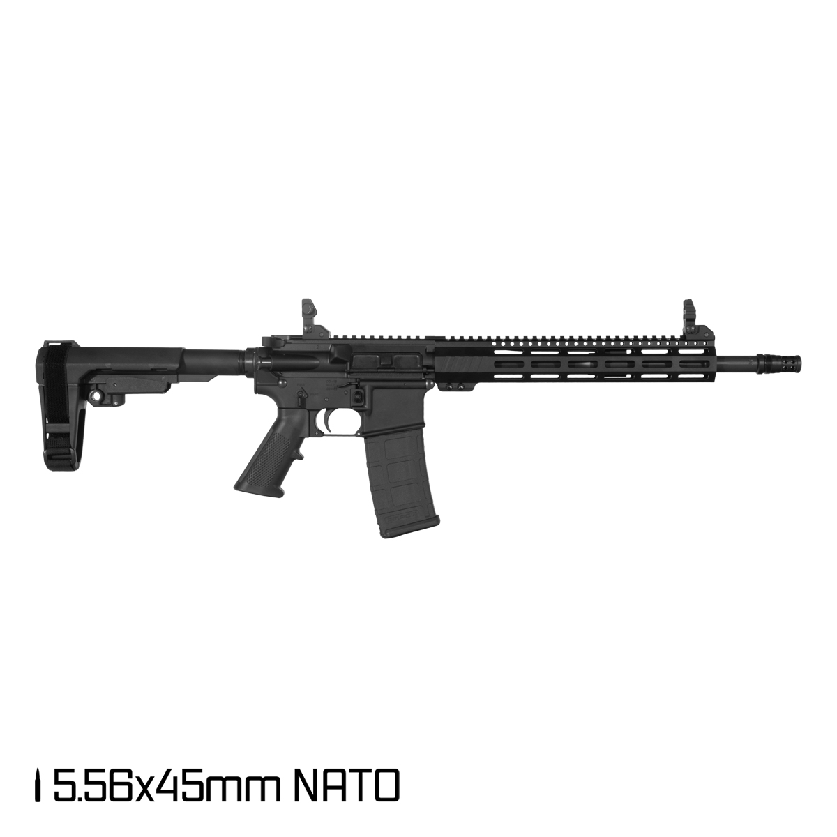 Davidson Defense Aegis 14.5-inch Carbine-Gas 1:7 5.56 NATO AR-15 M-Lok Handguard Complete Pistol