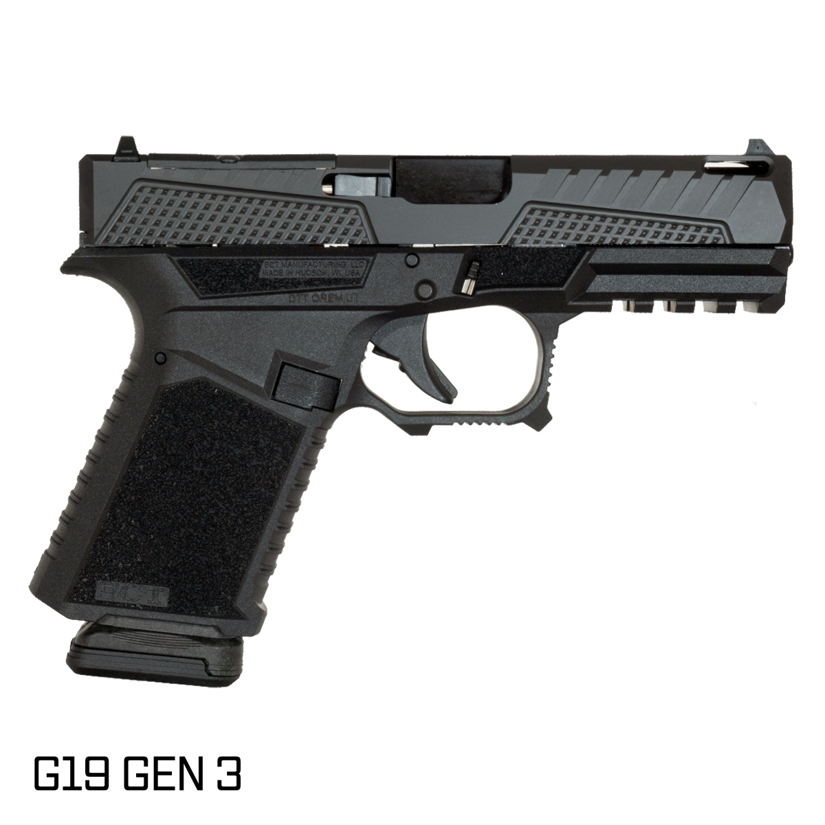 Davidson Defense Uppercut Ported Nitride Barrel G19 Gen 1-3 Compatible 9MM Black RMR Complete Handgun