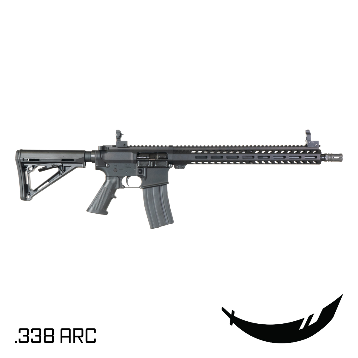 Davidson Defense Cutlass 16-inch Carbine-Gas 1:8 .338 ARC AR-15 Freefloat M-Lok Handguard Rifle