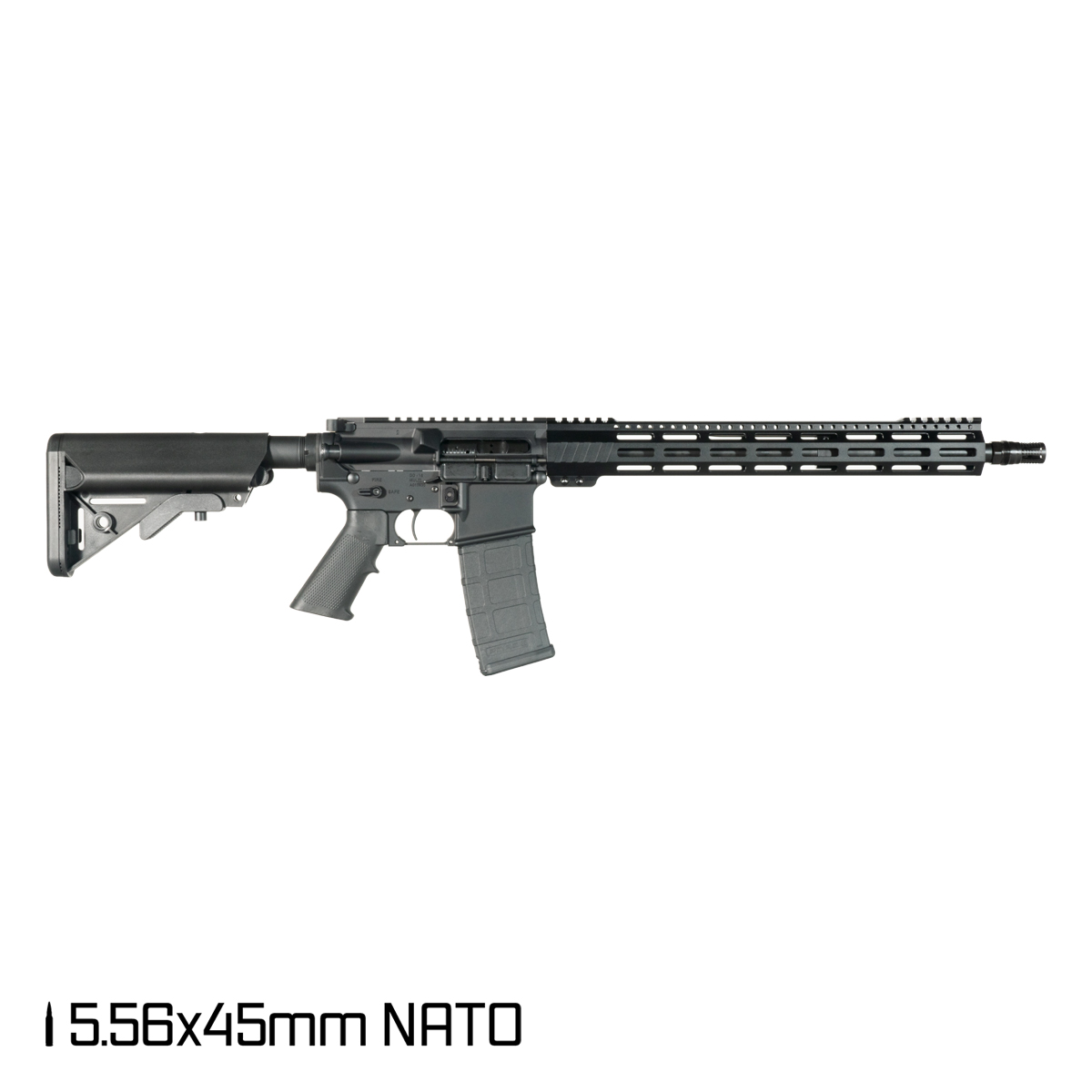 Davidson Defense Aegis Lightweight 16.5-inch 1:7 5.56 NATO Complete Rifle, Rare Breed FRT-15L3, Ambidextrous Bolt Catch, Plan B A7 Flash Hider