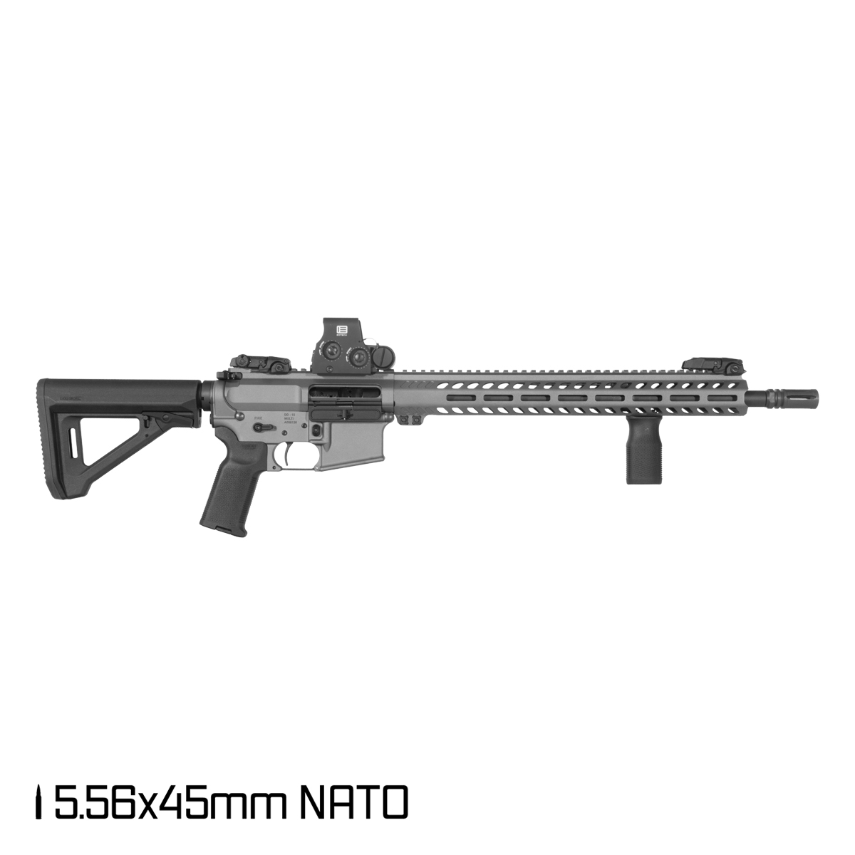 Davidson Defense Overwatch 16-inch AR-15 Rifle, 5.56 NATO, Tungsten Cerakote, M-LOK Handguard, Magpul MOE Stock, EOTECH Optic