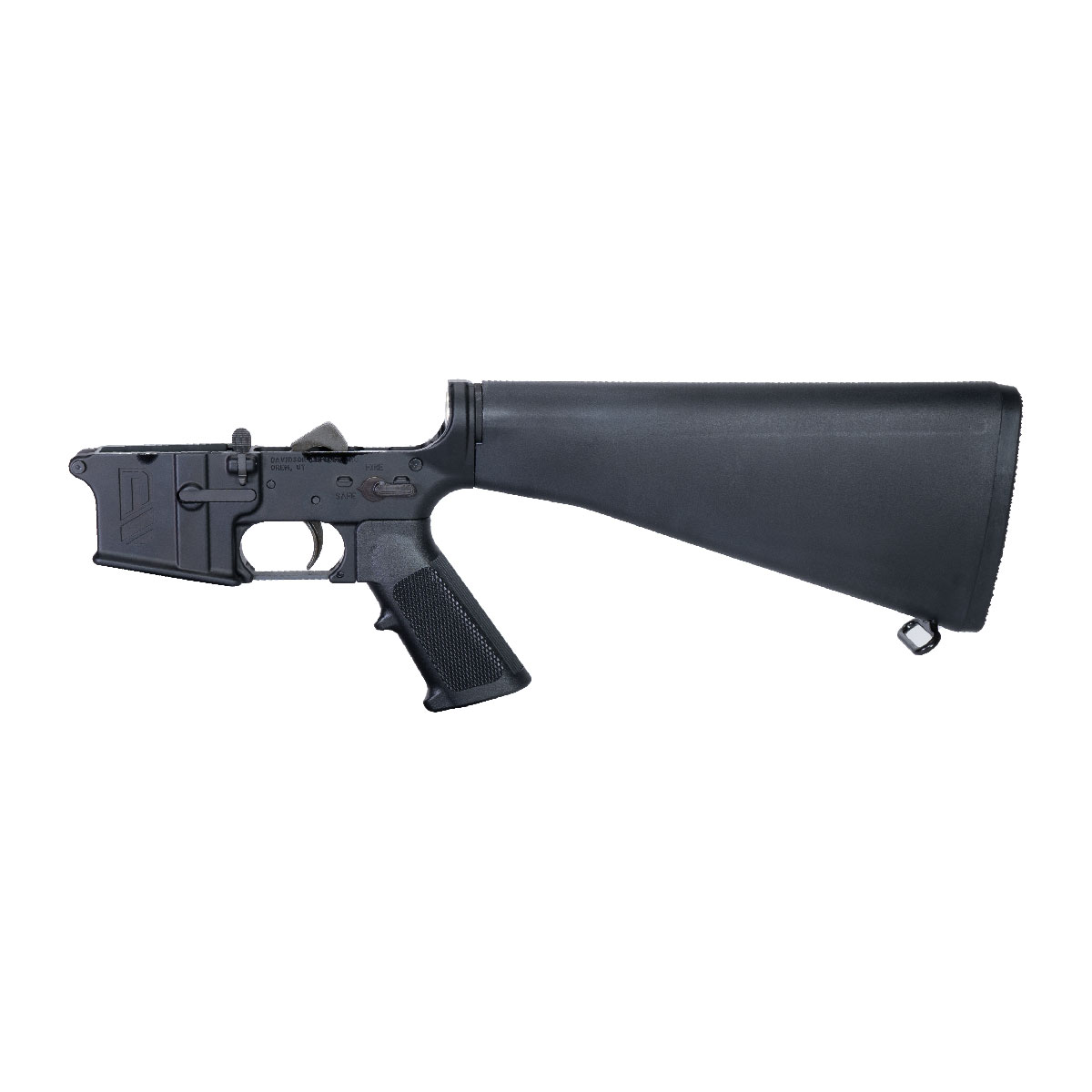 Davidson Defense M16A2 AR-15 Rifle Lower Build Kit w/ Omega Manufacturing A2 Style AR Fixed Stock
