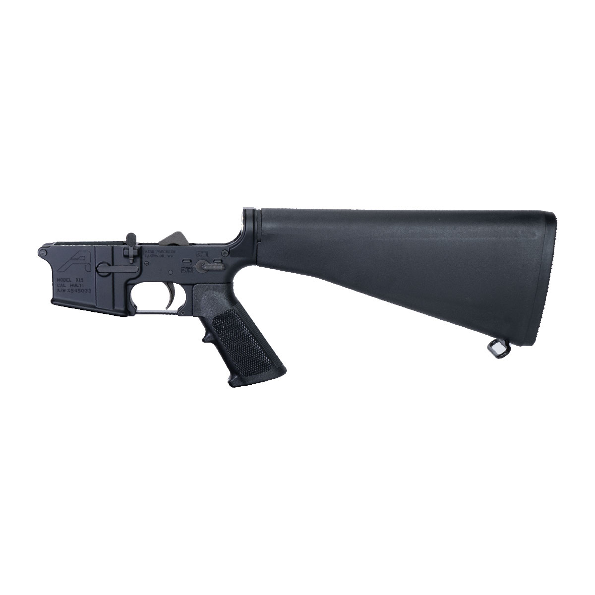  DTT X-15 M16A2 AR-15 Rifle Lower Build Kit w/ Aero Precision AR-15 Stripped Lower Receiver - Gen 2,  Omega Manufacturing A2 Style AR Fixed Stock