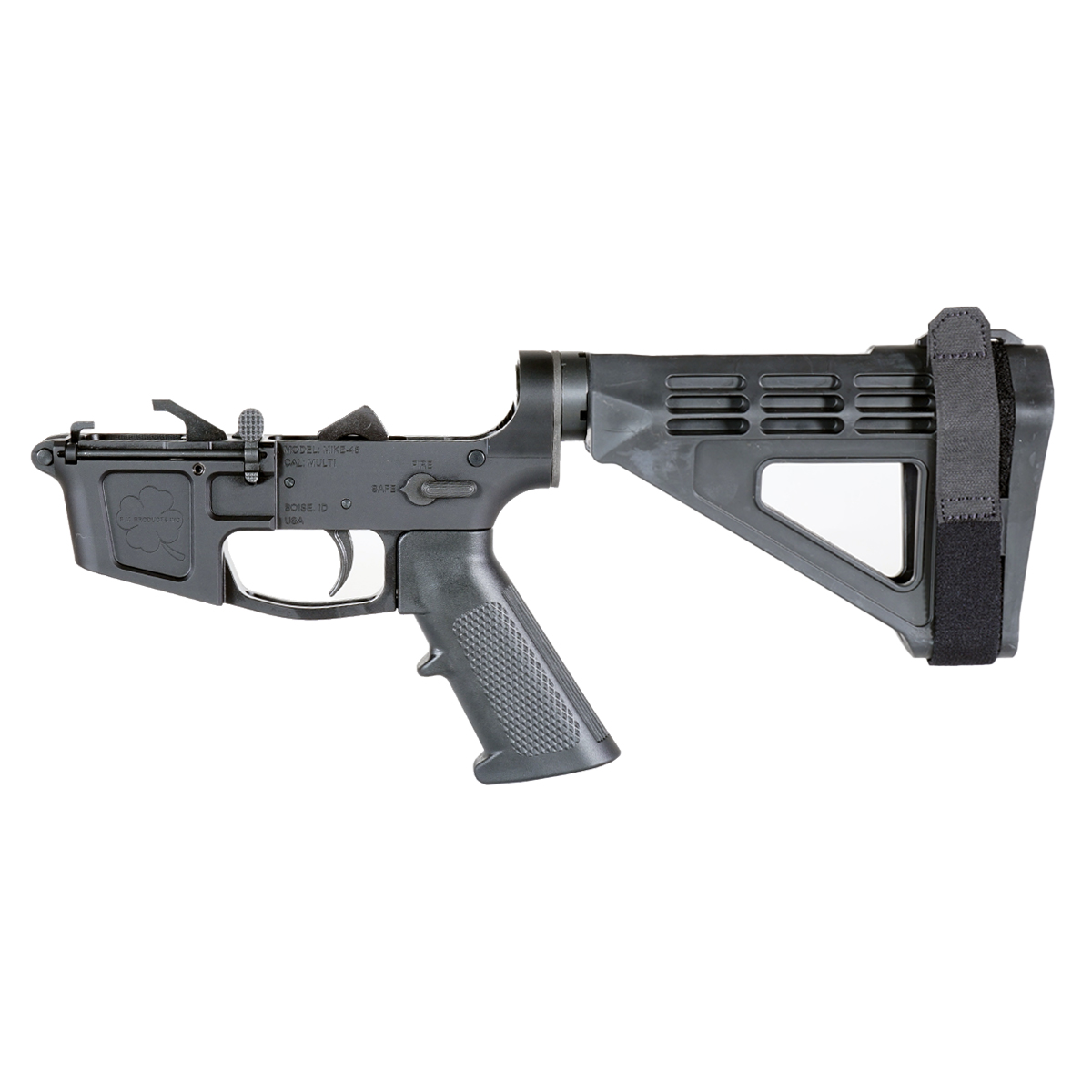  DTT Foxtrot Mike .45 ACP AR-45 Pistol Lower Build Kit w/ SB Tactical SBM4 Pistol Stabilizing Brace