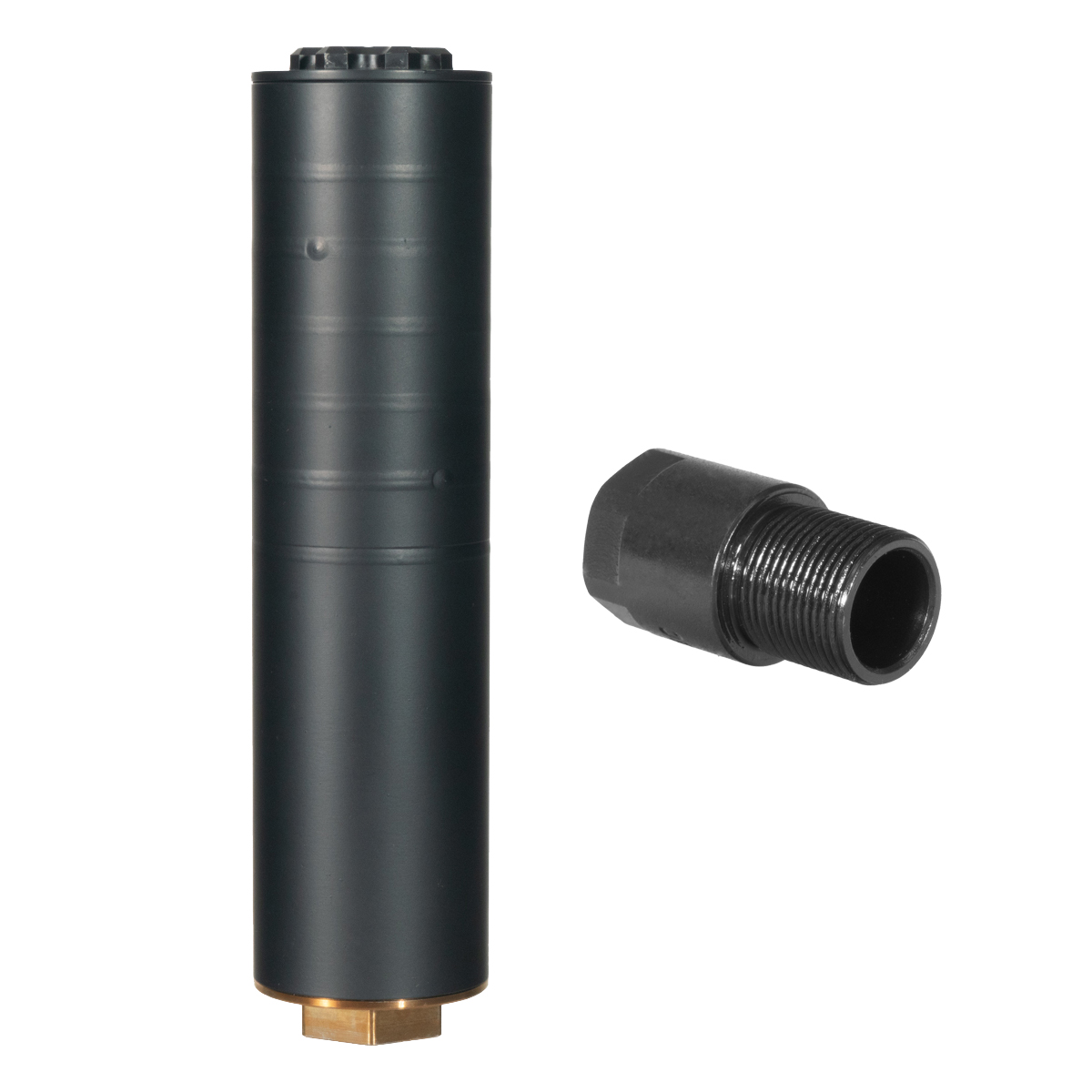 North Reach MFG Whisper Pickle 46K .46 Cal Suppressor w/ Hughes Precision .578x28 to 5/8x24 Thread Adapter Bundle