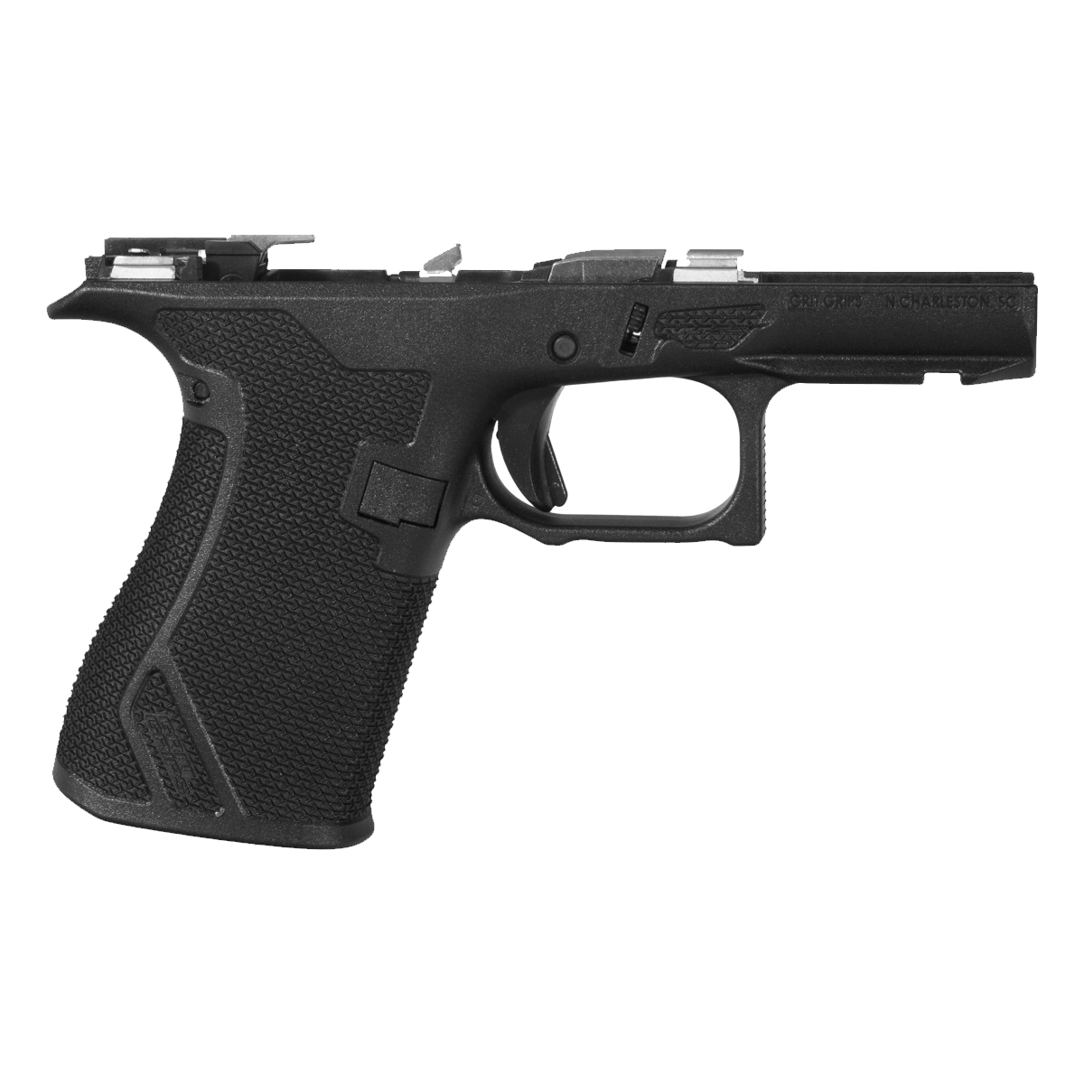 Grit Grips G43X/G48 Assembled Serialized Frame Bundle, Black, 18° Grip, Lower Parts Kit & Locking Block