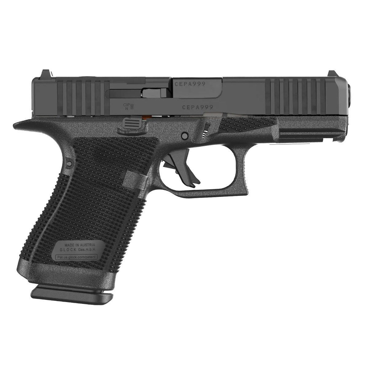 GLOCK G19 Gen 6 9mm Compact Striker-Fired Pistol, 4.02