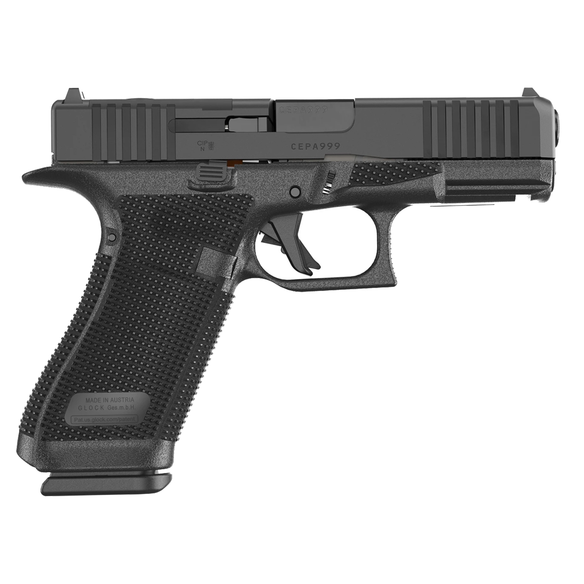 GLOCK 45 Gen 6 9mm Full-Size Striker-Fired Pistol, 4.02
