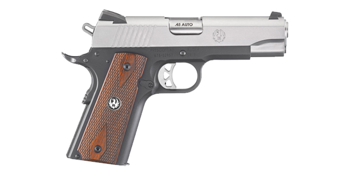 Ruger Ruger SR1911 Commander .45 ACP Pistol, 4.25