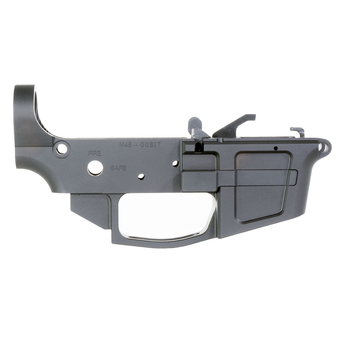 Foxtrot Mike FM-45 Billet Stripped Lower Receiver w/ LRBHO Compatible with Glock .45 Magazine