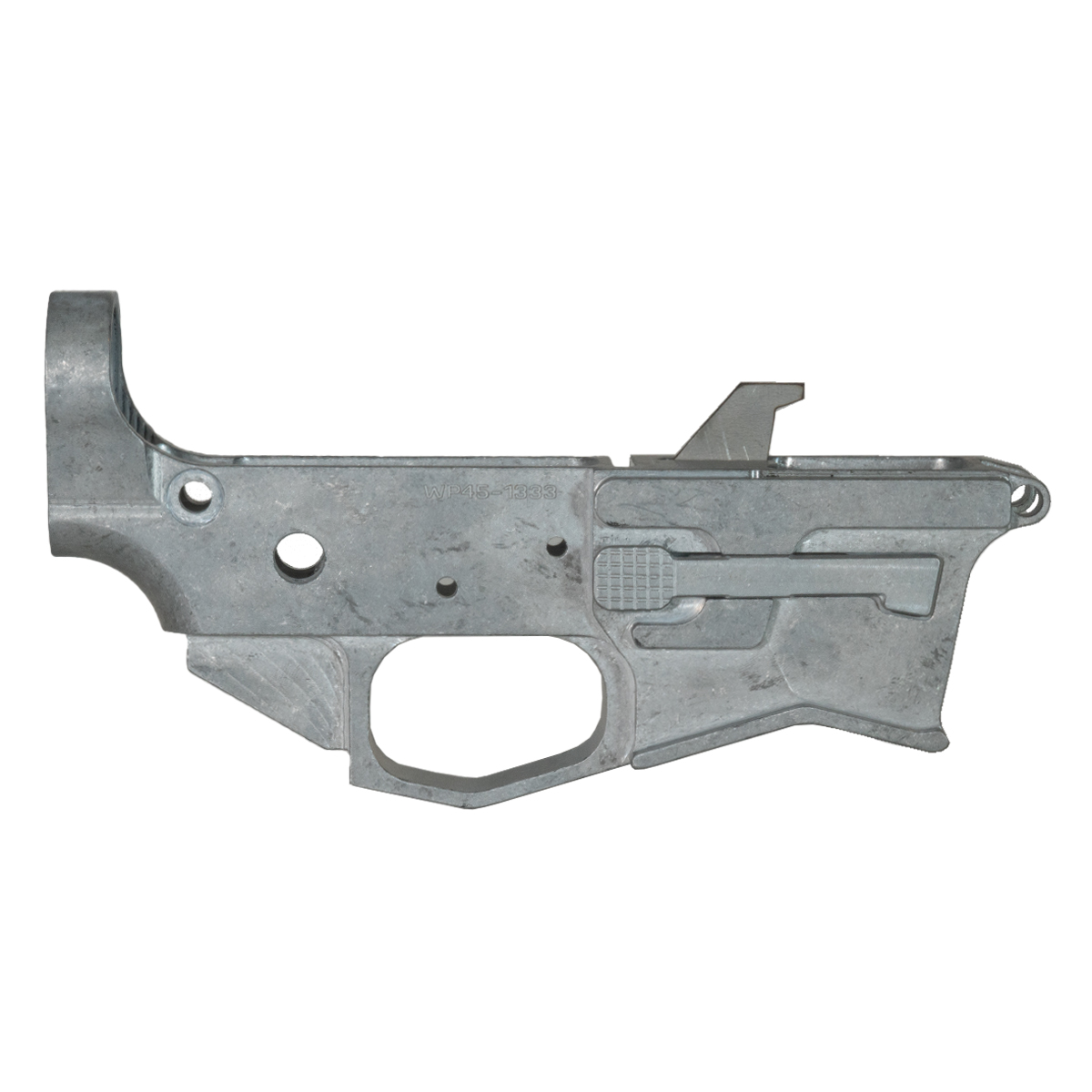 Wolfpack Armory AR-45 Lower Receiver - for .45 Glock Mags, Raw Aluminum