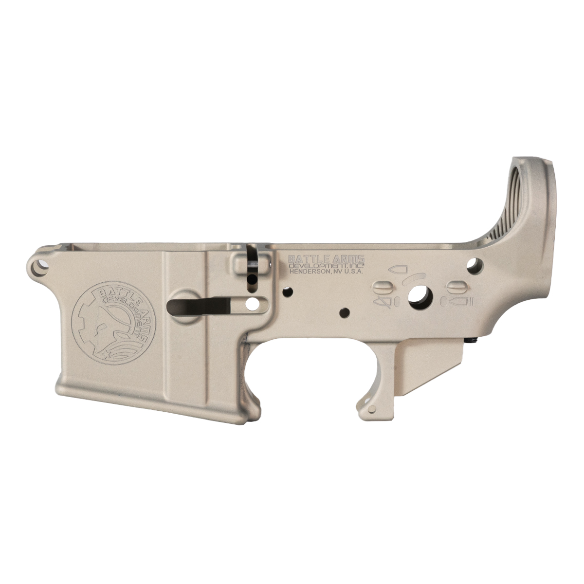  Blemished Workhorse Stripped AR-15 Lower Receiver, FDE, M16 Cut Trigger Pocket