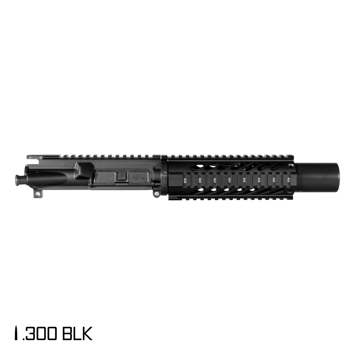 Davidson Defense Orpheus 6-inch Pistol-Gas 1:7 300 BLK AR-15 Freefloat Quad-Rail Handguard Pistol Upper Build Kit, Witt Machine .30 cal Compact Suppressor