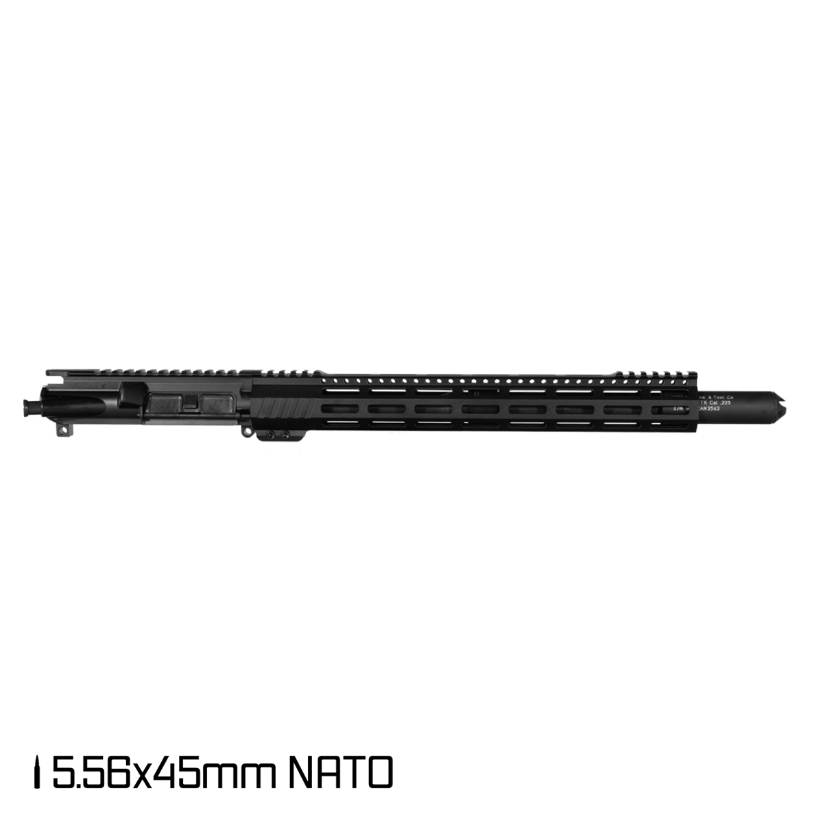 Davidson Defense Aegis Lightweight 14.5-inch Carbine-Gas 1:7 5.56 NATO AR-15 Freefloat M-Lok Handguard Pistol Upper Build Kit, Witt Machine Canooter Valve Suppressor