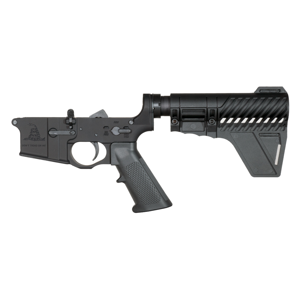 DTT AR-15 Pistol Lower Build Kit w/ Spikes Tactical Gadsen *BLEM* Lower Receiver and Gauntlet Arms Brace