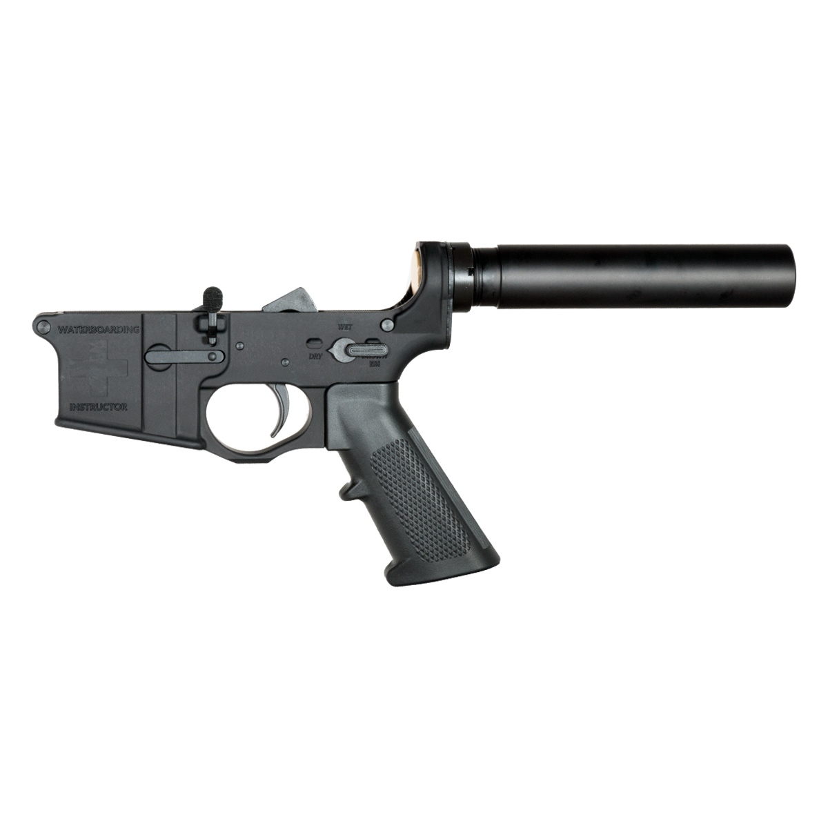 DTT AR-15 Pistol Lower Build Kit w/ Spikes Tactical Waterboarding *BLEM*  Lower Receiver