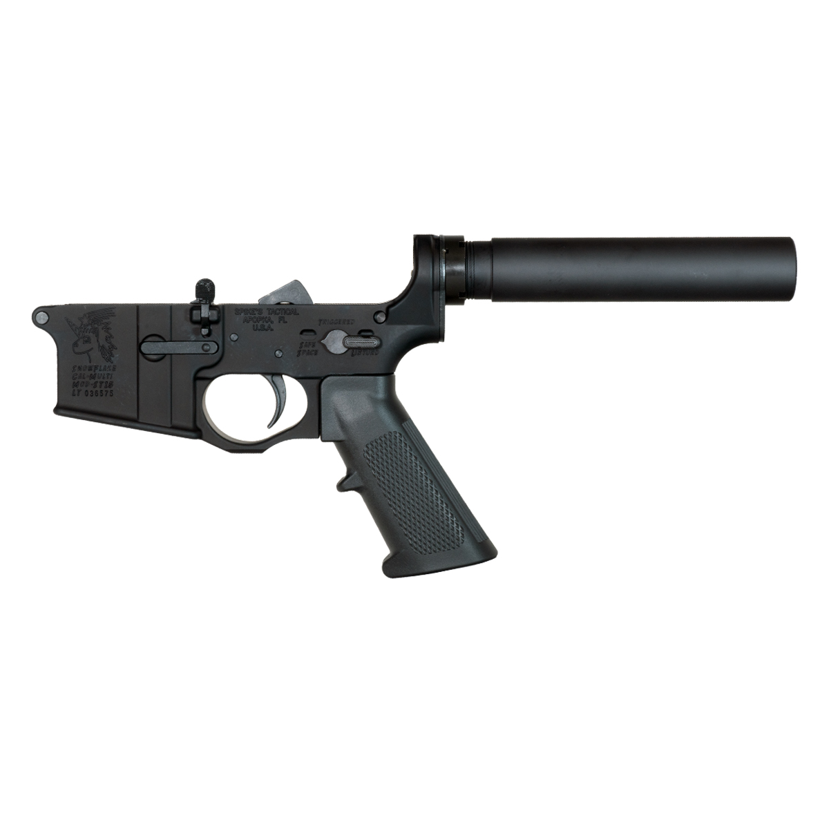 DTT AR-15 Pistol Lower Build Kit w/ Spikes Tactical Snowflake (Non Color Filled) *BLEM*  Lower Receiver