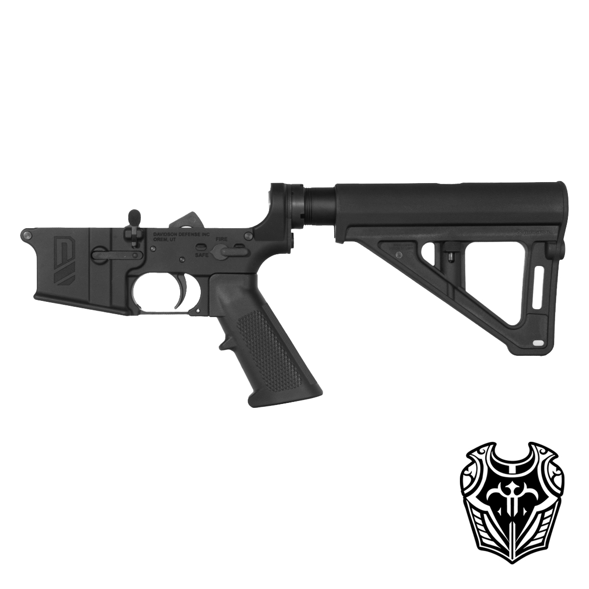 Davidson Defense Aegis AR-15 Pistol Lower Build Kit, Magpul BTR Pistol Brace
