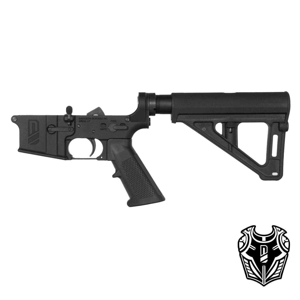 Davidson Defense Aegis AR-15 Pistol Lower Build Kit, Magpul BTR Pistol Brace