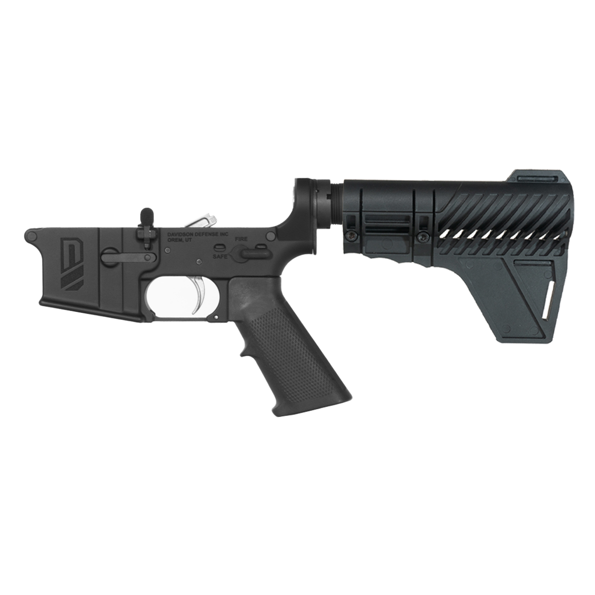 Davidson Defense AR-15 Pistol Lower Build Kit, Schmid Nickel Boron 2 Stage Curved Trigger, Gauntlet Arms Brace
