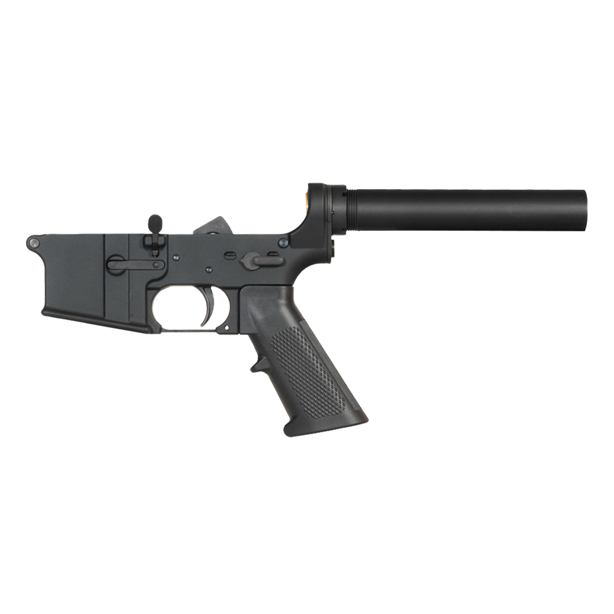 Davidson Defense No-Logo AR-15 Pistol Lower Build Kit, Heavy Duty Pistol Buffer Tube