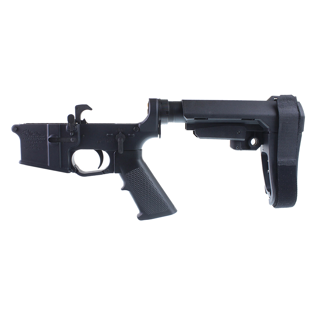  DTT AR-15 Pistol Lower Build Kit w/ Anderson AR-15 Lower Receiver, SB Tactical SBA3 Blade