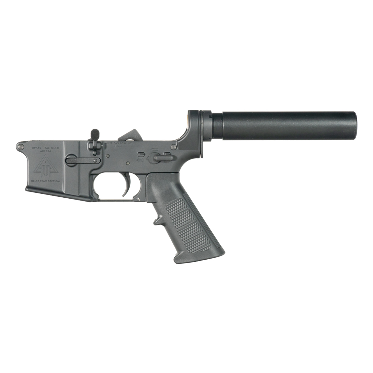  DTT AR-15 Pistol Lower Build Kit, Heavy Duty Pistol Buffer Tube