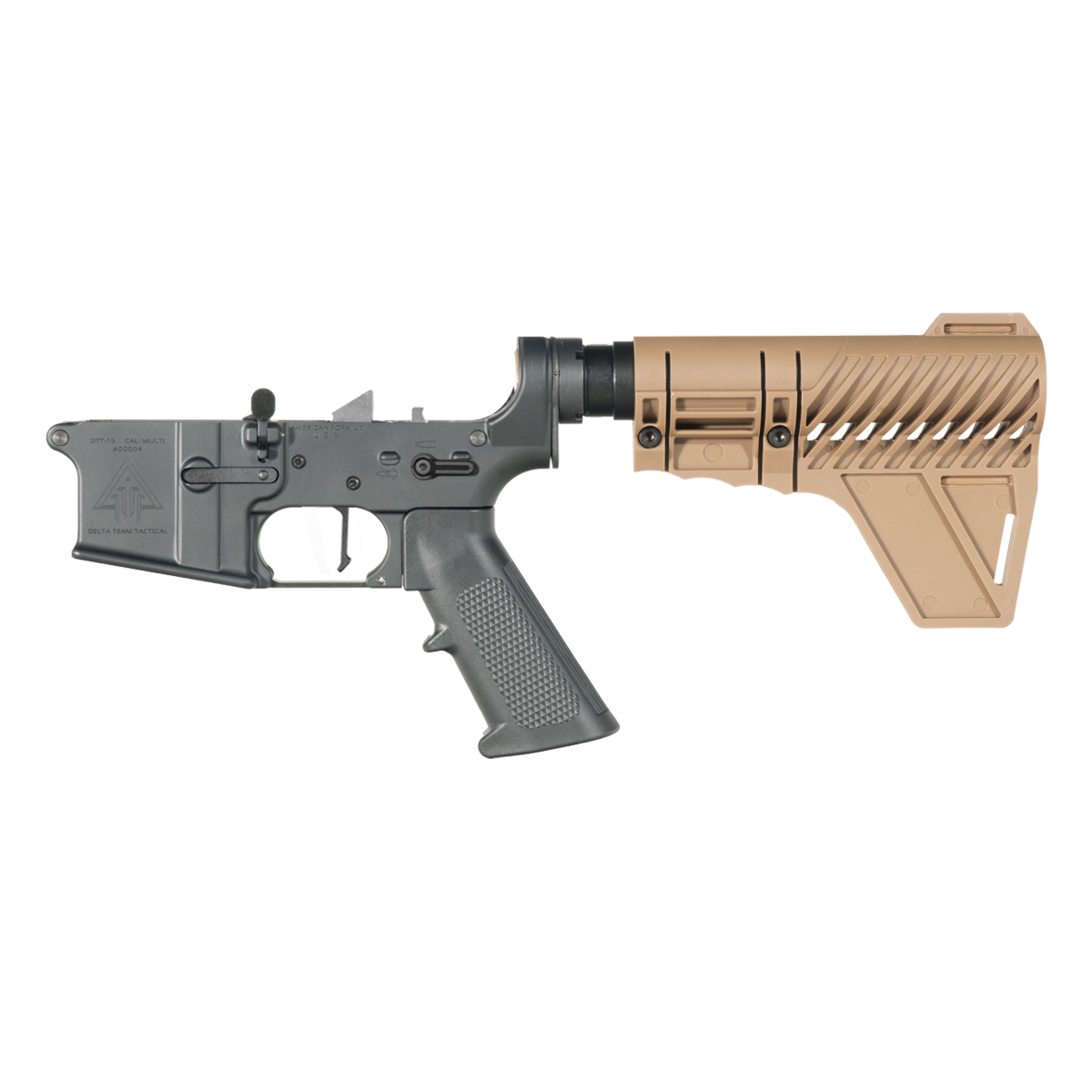 AR-15 Mil-Spec Stock and Buffer Tube Bundle with Complete Lower
