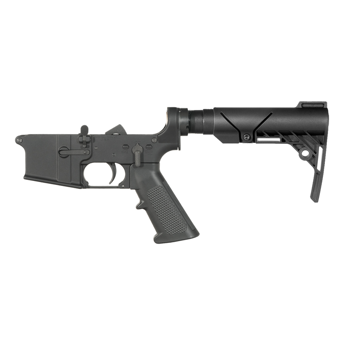NO-LOGO AR-15 Pistol Lower Build Kit, Polymer AR Brace