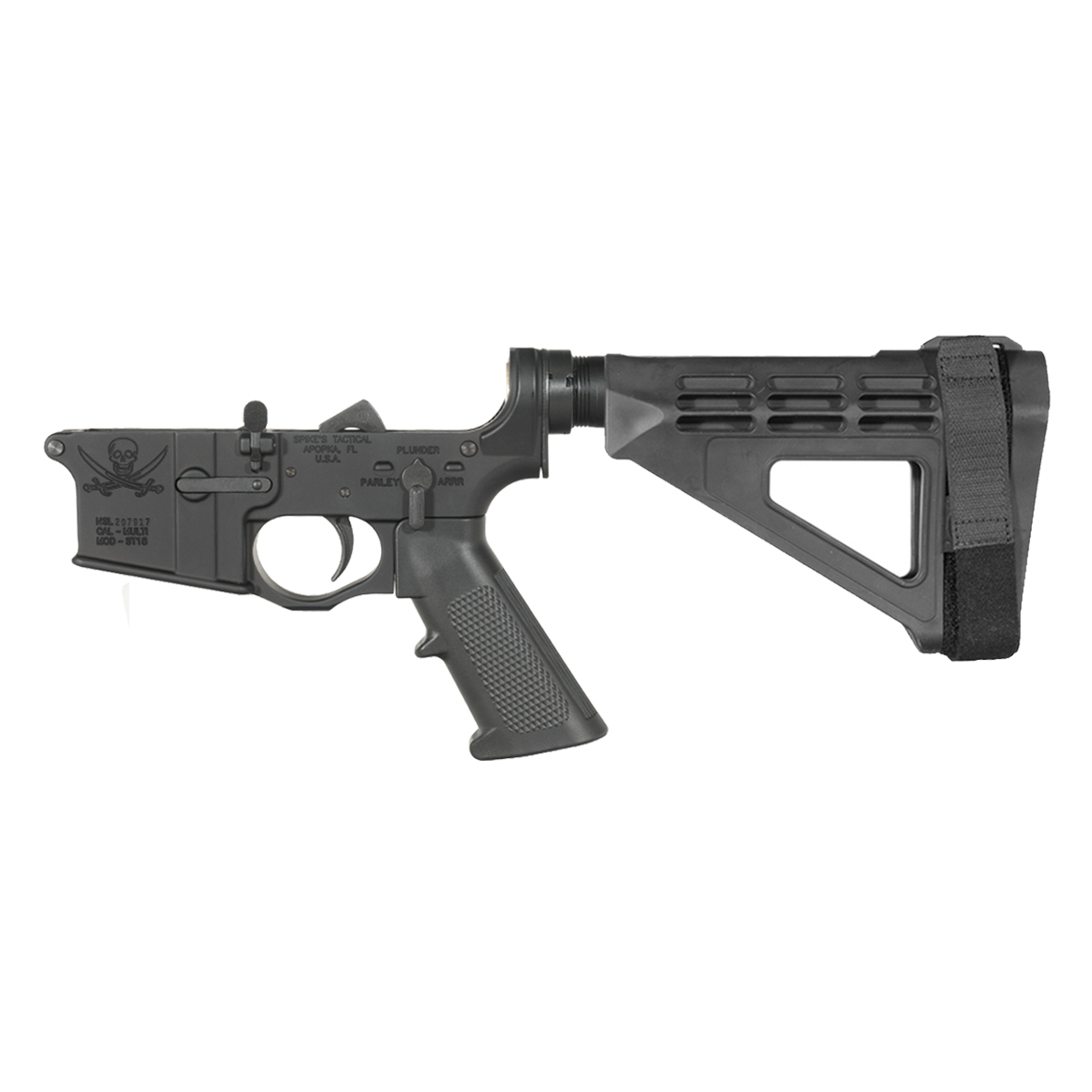 Spike's Tactical Calico Jack Pistol Lower Build Kit, SBM4 Stabilizing Brace