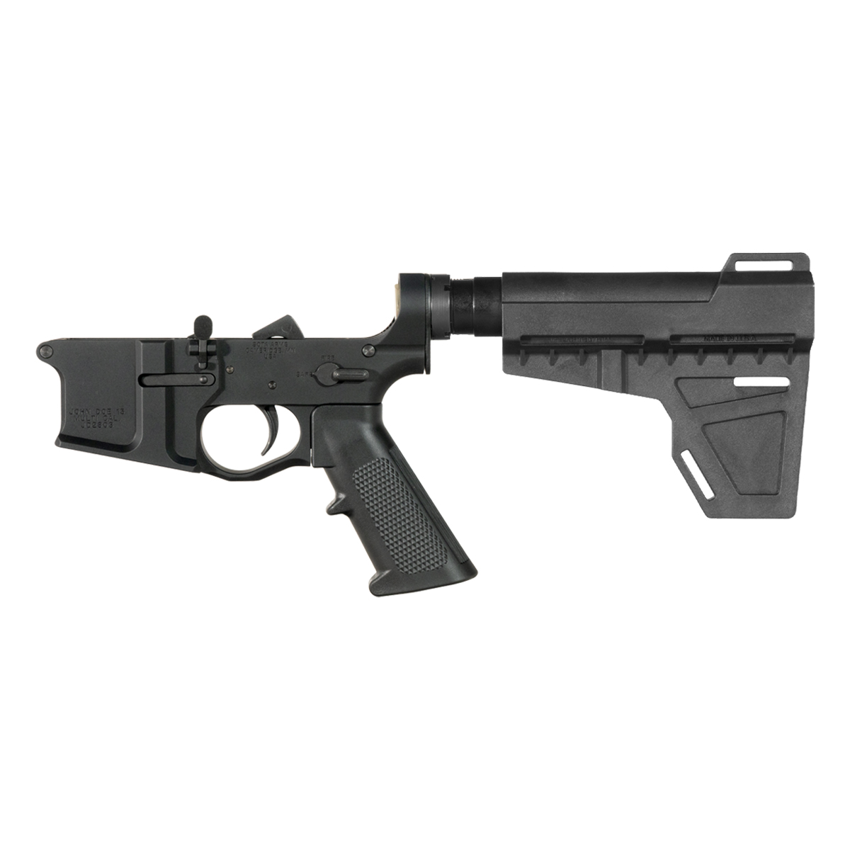 Sota Arms John Doe Pistol Lower Build Kit, KAK Industry Blade Arm Stabilizer Brace