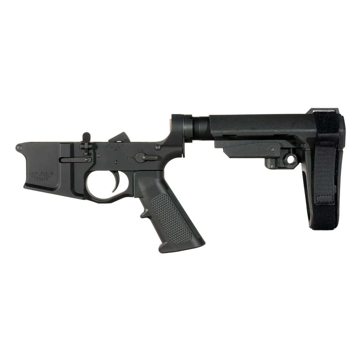 Sota Arms John Doe Pistol Lower Build Kit, SBA3 Adjustable Stabilizing Brace