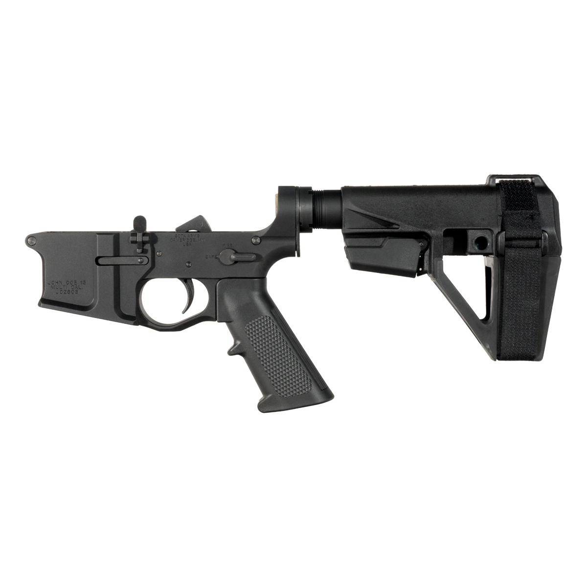 Sota Arms John Doe Pistol Lower Build Kit, SBA5 Stabilizing Brace