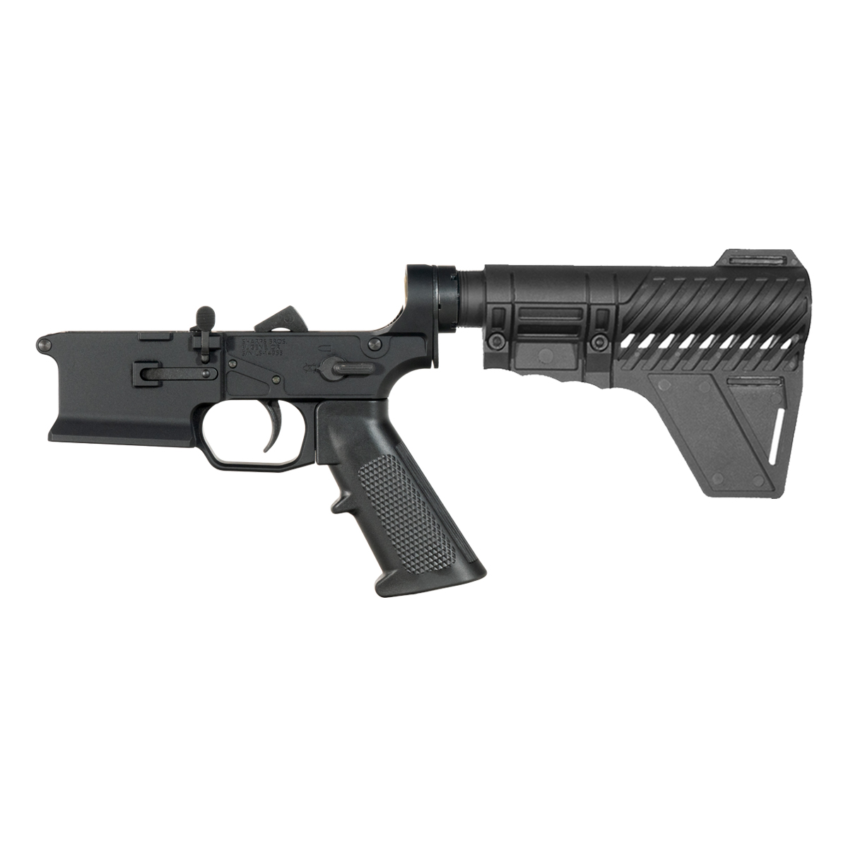 Sharps Bros Ambidextrous Bolt Release AR-15 Pistol Lower Build Kit, Gauntlet Arms Polymer Stabilizing Brace