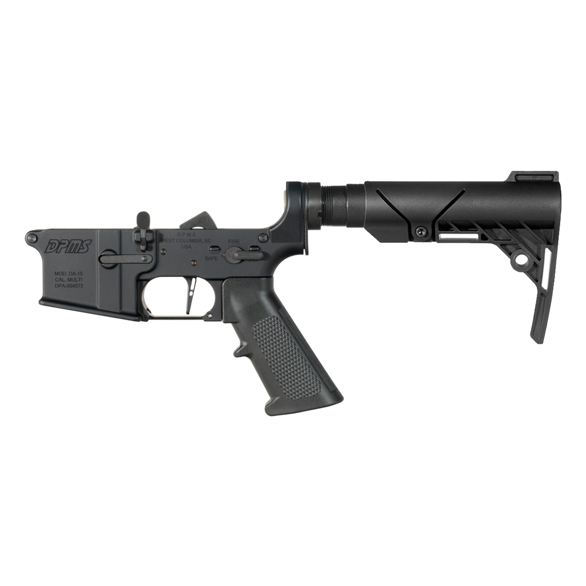DPMS AR-15 Pistol Lower Build Kit, Straight Trigger Shoe, Polymer AR Brace