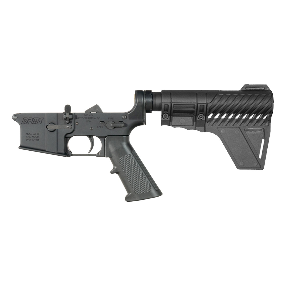 DPMS AR-15 Pistol Lower Build Kit, Gauntlet Arms Polymer Stabilizing Brace